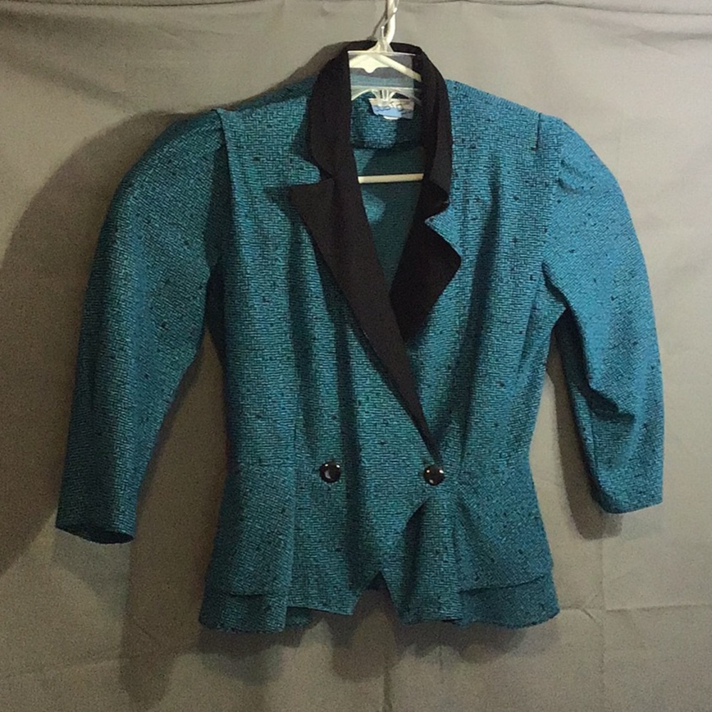 JUST DUCKY  women’s top  sz 10  blue and black